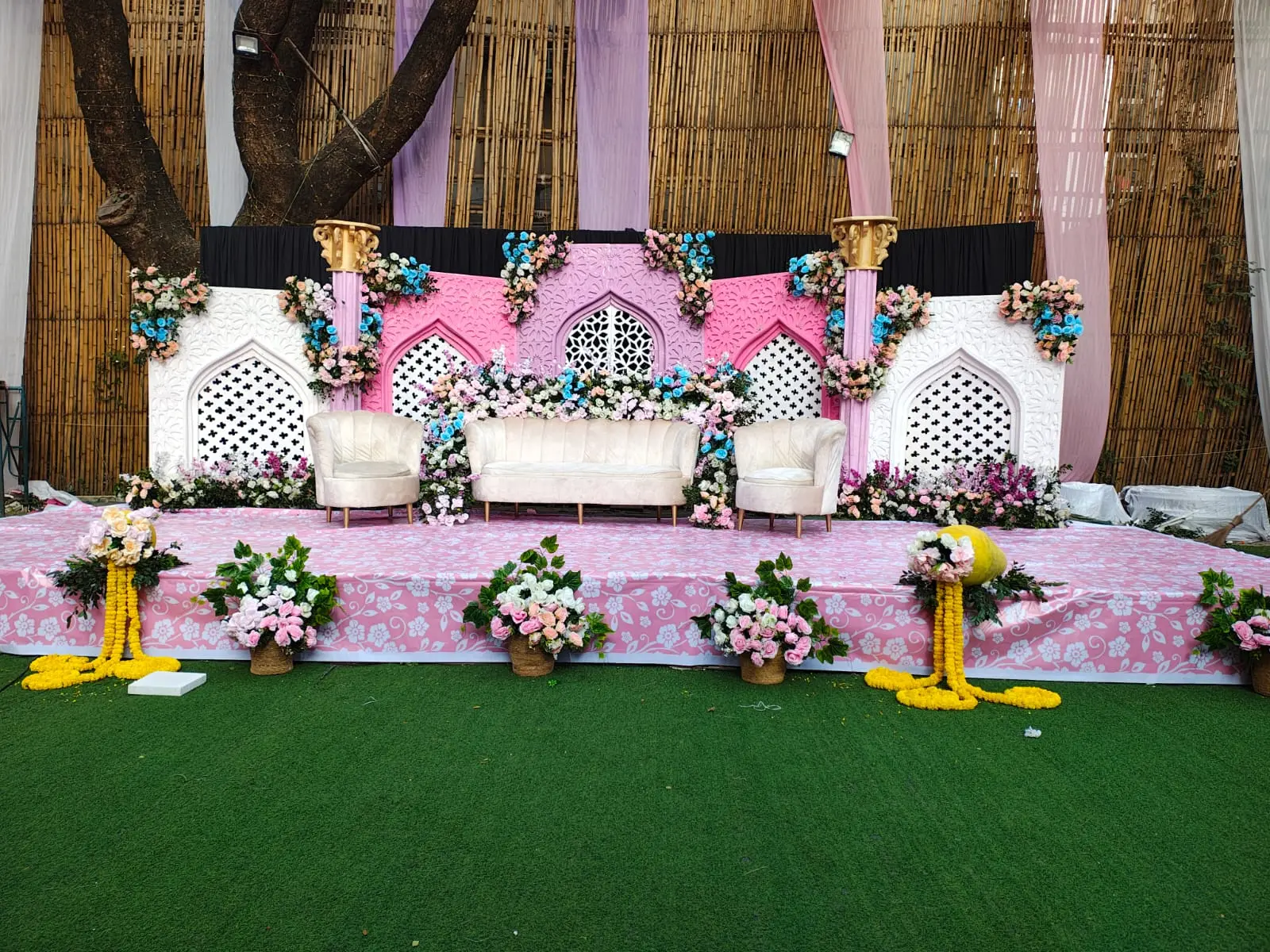 Pastel Garden Haldi Decor